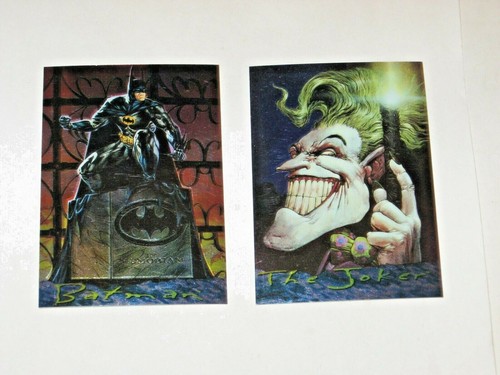 1995 Batman Master Series CHROMIUM INSERT 2 CARD SET JOKER Skybox DC UNIVERSE - 第 1/6 張圖片