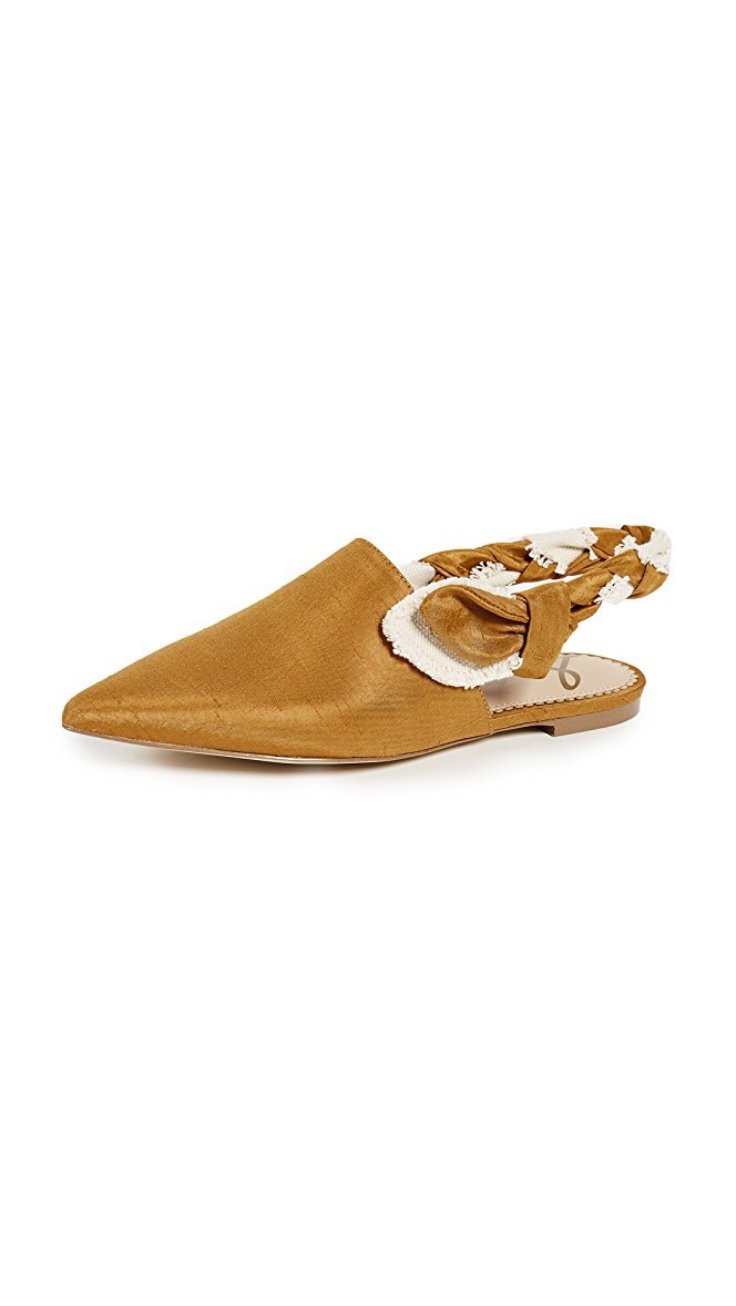 SAM EDELMAN Rivers Braided Braided Braided Slingback Flats Dark Golden Yellow 10 9e7528 SAM EDELMAN Rivers Braided Braided Braided Slingback Flats Dark Golden Yellow 10 9e7528