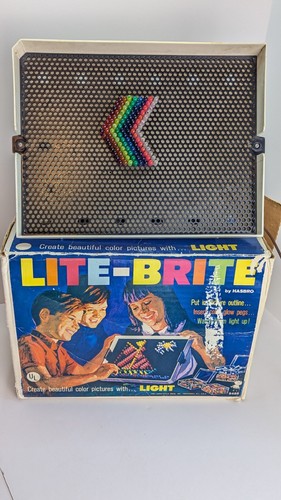Vintage Hasbro 1967 LITE-BRITE In Original Box Tested And Working  - Picture 2 of 13