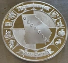 Super Rare Silver .925 1oz State Of Georgia 1776 200 Th Anniversary