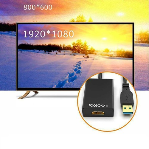 USB 3.0 to HDMI Converter 1080P HD Video Adapter for PC Laptop HDTV LCD TV Cable - Picture 5 of 11