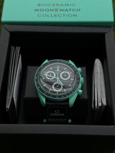 Omega x Swatch Mission On Earth - Polar Lights MoonSwatch Brand New With Receipt - Bild 3 von 3