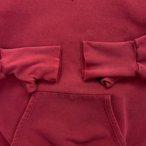Vintage Handcuffs Hoodie Sweatshirt Mens Large Red THRASHED Skateboard Surf 90s - Picture 12 of 16
