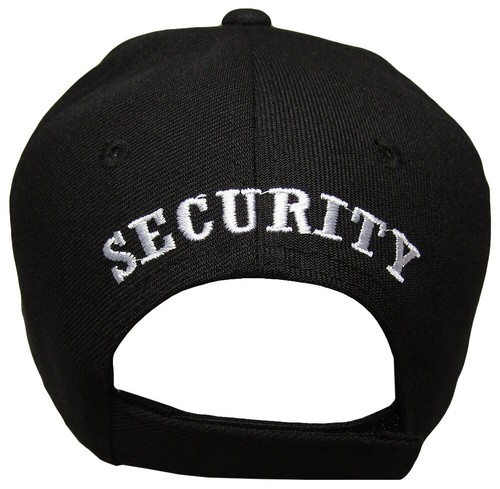 Security Hat Officer Guard Baseball Cap Adjustable Black Hat Headwear - Picture 5 of 6