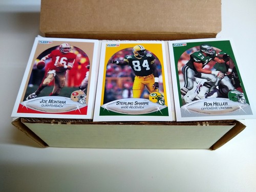 1990 Fleer Football COMPLETE SET 1-400 Barry Sanders Joe Montana Sterling Sharpe