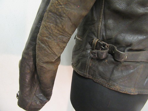 VINTAGE 20'S GERMAN LEATHER CYCLIST LUFTWAFFE JACKET SIZE UK M - Imagen 17 de 24
