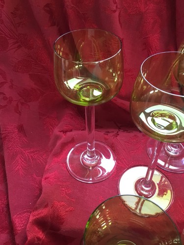 FLAWLESS Exquisite BACCARAT Crystal BAC66 HOCK CHARTREUSE Set 5 WINE Glasses - Picture 5 of 12