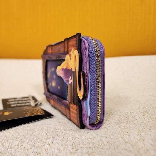 Loungefly Disney Tangled Rapunzel Lenticular Lantern Window Zip Around Wallet - Picture 6 of 13