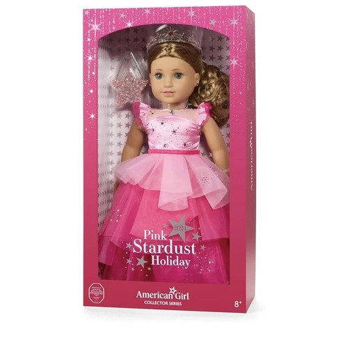 AMERICAN GIRL PINK STARDUST 2024 HOLIDAY SWAROVSKI COLLECTOR DOLL NIB
