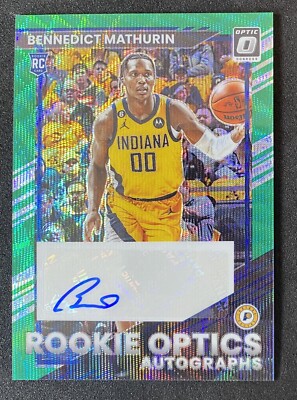 2022-23 Panini Optics Autographs Bennedict Mathurin RC