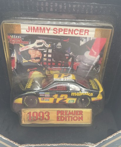Racing Champions 1993 Premier Edition #12 Jimmy Spencer Car Card Display - Picture 2 of 7