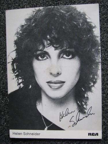 Helen Schneider - Tarjeta de autógrafo - Postal - Tarjeta promocional - Imagen 1 de 2