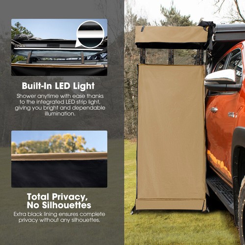 San Hima Camping Shower Tent Awning Fold-Out Instant Ensuite Change Room - Picture 7 of 11