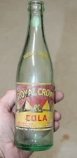 JASPER GA RC ROYAL CROWN  SODA BOTTLE 12 OZ ACL PYRAMIDS SCARCE