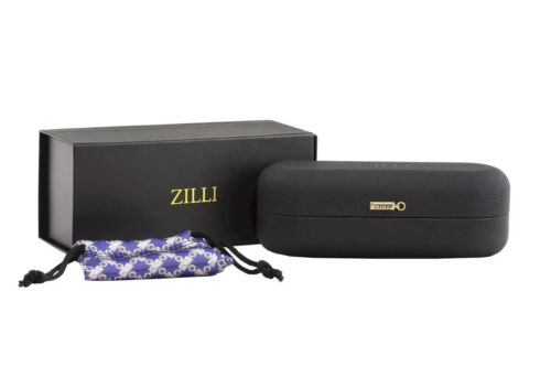 ZILLI 65045 C03 HERREN SILBER & SCHWARZ TITAN PILOTEN SONNENBRILLE 64-10-145mm NEU - Bild 2 von 11