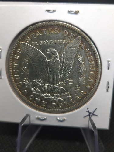 1897-O Morgan Silver Dollar – AU– Mild Toning & Scarce - Picture 2 of 2