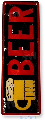 Taza de cerveza estaño metal letrero bar pub cueva restaurante cerveza decoración letrero de lata B110 - Imagen 3 de 3