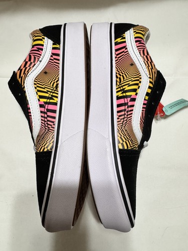 Vans Jr Unisex 5.5 Gradient Checking Comfycush Old School Multicolor Shoe Skater - Picture 5 of 9