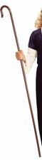 Adjustable Plastic Shepherd  s Cane Staff Costume Prop Up to 68 Inches Long