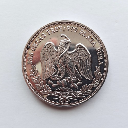 2 oz Winged Victory Plata Pura .999 Fine Silver Proof Bullion Art Round Coin - Picture 2 of 5