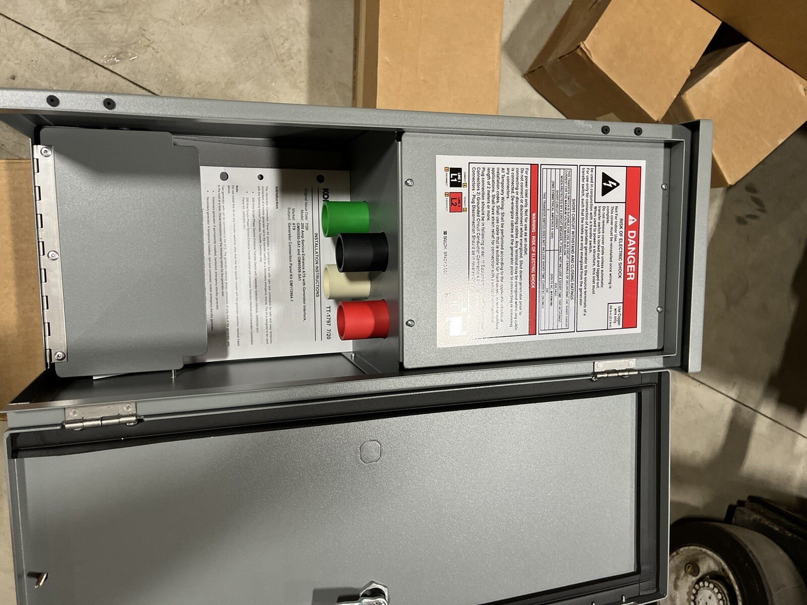 200 Amp Cam Lock Kohler Single Phase/ Generator Plug eBay