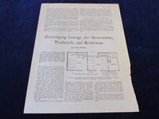 Vintage Original 1927 Jones Garage LeGrand CA Showroom Floor Plans Article Q417