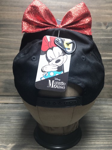 Berkshire Fashions Minnie Mouse Girls' Black and Glitter Baseball Hat New - Picture 3 of 7