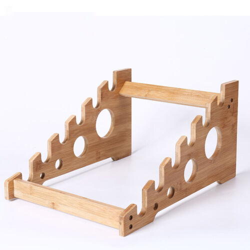 Bamboo Samurai Sword Katana Holder Stand Bracket Assembly Table Rack 3~6 Tier - Picture 5 of 10