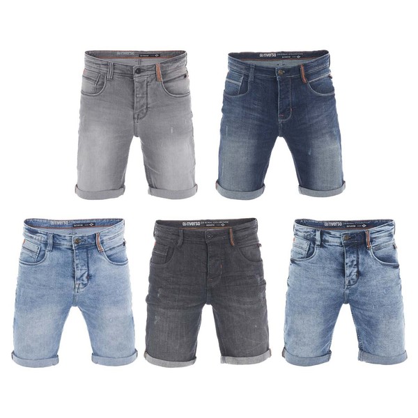 Pantalones cortos vaqueros rivero para hombre elásticos cortos regular fit RIVTom bermudas