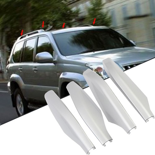 4PCS For Lexus GX470 2003-09 Silver Roof Rack Rail End Cover-Replace Shells US - Picture 2 of 9