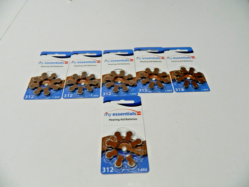 (47) My essentials me hearing aid batteries 312 1.45V good thru NOV 2026