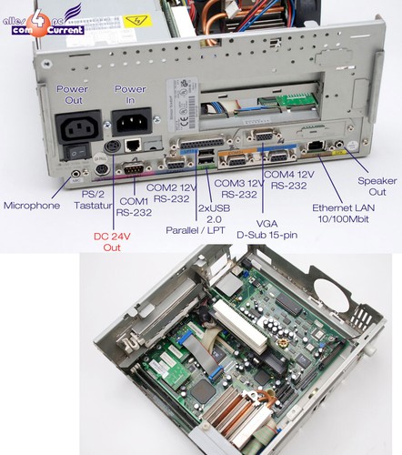 Computer Wincor With Windows 2000 ISA RS-232 Serial Lpt Parallel Floppy #W32 - Picture 5 of 6