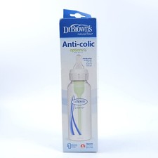 Dr. Brown's Natural Flow Options Baby Bottle 8 oz Reduces Colic Vent System Pump