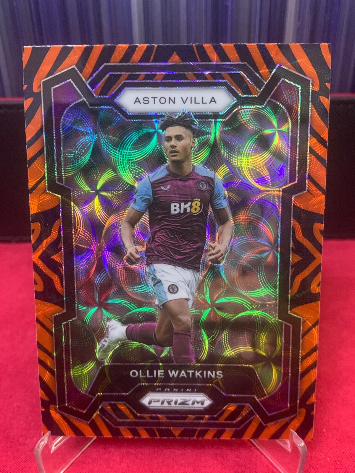 2023-24 Panini Prizm EPL Ollie Watkins Tiger Prizm Aston Villa SP ENGLAND