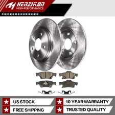 REAR Rotors Ceramic Brake Pads for 2011-2020 Dodge Durango Grand Cherokee 330mm.