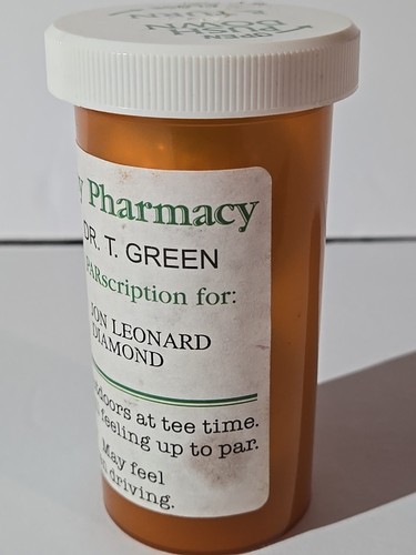 Golf Balls Fairway Pharmacy Container Set Two Balls Size 3 Golfer PARscription - Picture 4 of 15