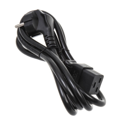 Kolink Premium-Netzkabel Schutzkontakt auf Kaltgerätestecker C19 - 1,8m