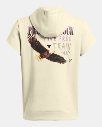 Under Armour Men's Project Rock Essential Fleece Short Sleeve Hoodie Size 2XL - Picture 8 of 8
