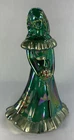 Fenton Art Glass Hand Painted Emerald Green Carnival Bridesmaid Doll Christmas