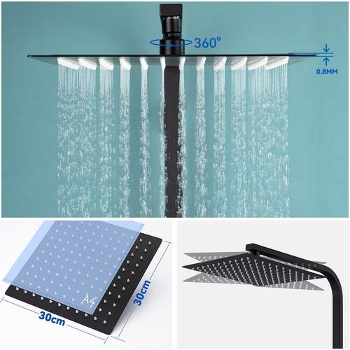 Sistema de ducha con termostato ducha de lluvia juego de ducha ducha de mano ducha grifo de ducha - Imagen 19 de 60