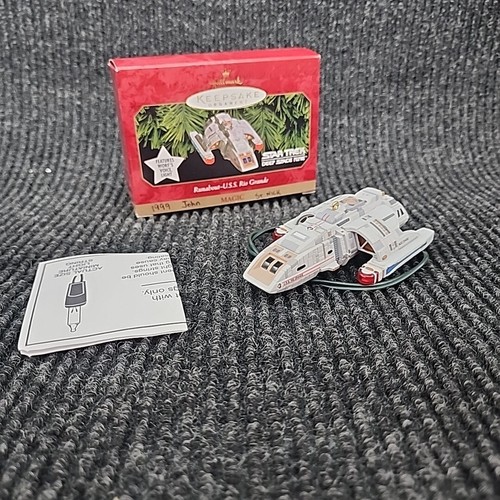 Hallmark Star Trek Deep Space Nine Runabout USS Rio Grande Ornament 1999 - New - Picture 2 of 4