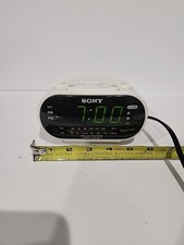 Vintage Sony Dream Machine AM/FM Dual Alarm White Clock Radio ICF-C318 Retro