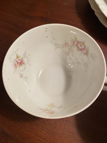 Haviland Limoges Mixed Set Plates Saucer Cups Pink Floral - 第 8/16 張圖片