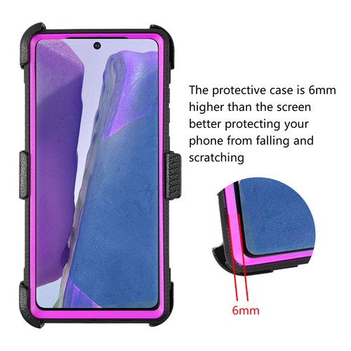 For Samsung Note 20 / Note 20 Ultra Case Hybrid Belt Clip Holder Outdoor Protect - Picture 15 of 25