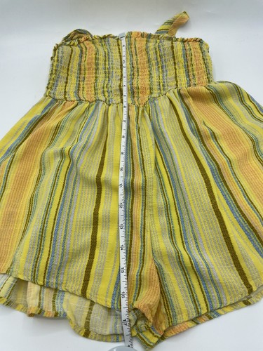 Art Class Girls Size 6x Romper Jumpsuit Sunflower Yellow - Picture 9 of 12