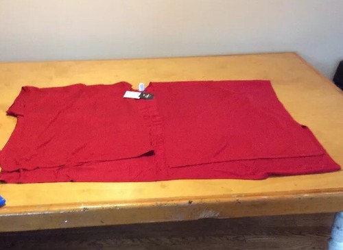 $99 ECHO  cashmere blend  red   wrap R116-2 - Picture 6 of 9