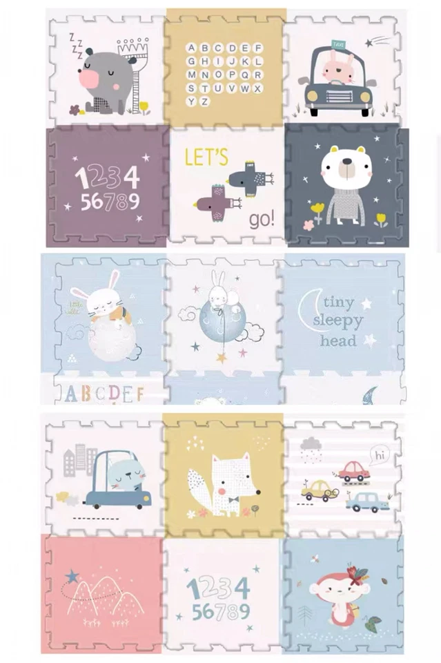 38-PC Puzzle Mat Interlocking Floor Extra Large Thick Baby Kids XPE Foam 21.5" - Image 4 of 4