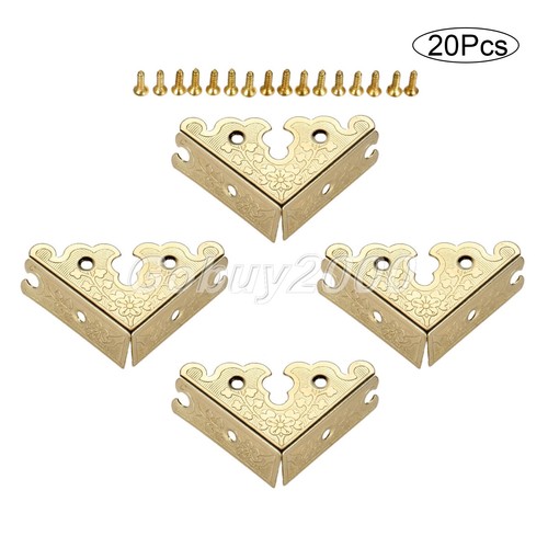 Classical Corner Decorative Protectors Jewelry Box Desk Table W/screws 4/20pcs - Picture 24 of 32