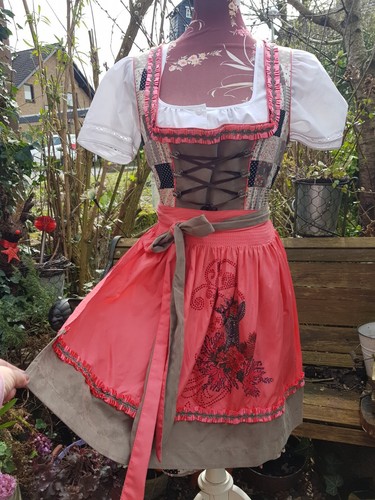*Krüger Madl* Süßes Dirndl Hirsch Straßsteine Gr 34 XS Oktoberfest~Wasen Top - Bild 10 von 19