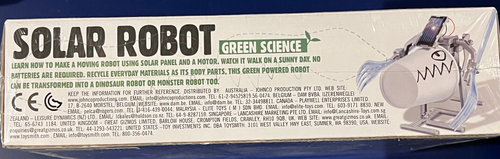 SOLAR ROBOT GREEN SCIENCE 2010 EDUCATIONAL KIDZ LAB FACTORY SEALED - Picture 5 of 5